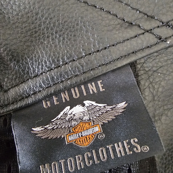 NWT Women's Harley Davidson 1W Black Leather Riding Chaps - Picture 5 of 11